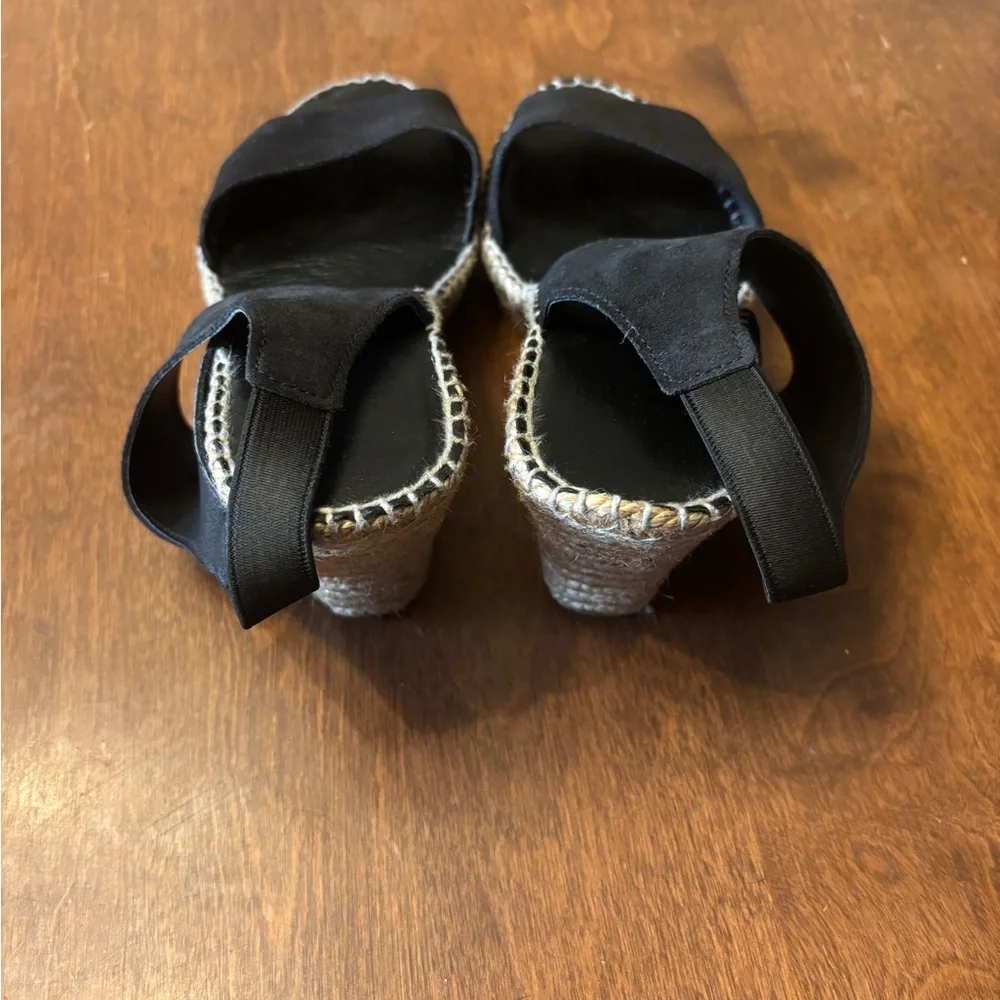 Elegant Black Women's Espadrille Slingback Sandals